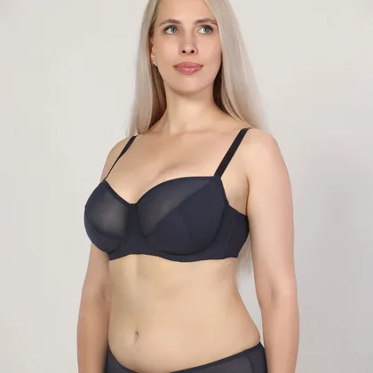 Бюстгальтер на кісточках з сіточки з м'якими чашками - Зображення 6