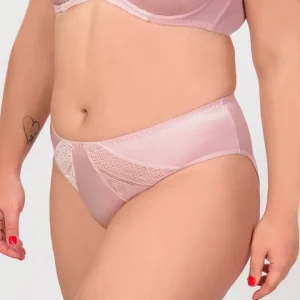 Трусики-сліпи з вставками з графічного мережива