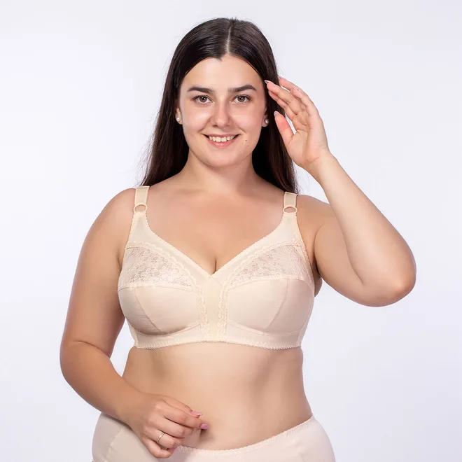 Класичний бюстгальтер без кісточок з мереживними вставками - Зображення 5
