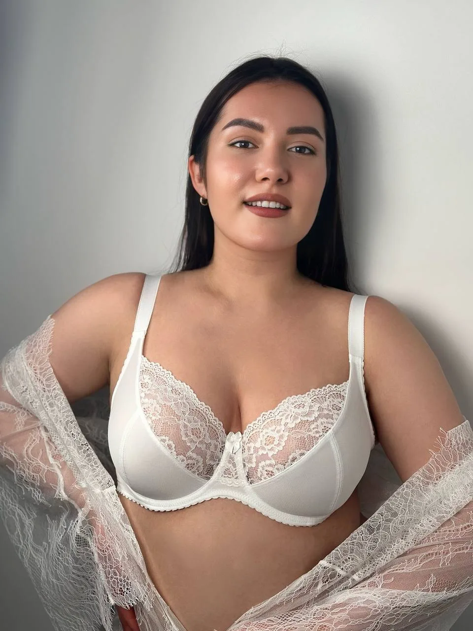 Бюстгальтер на кісточках з м'якими чашками, білий, 85G