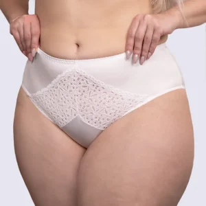 Трусики з мереживом з високою лінією талії