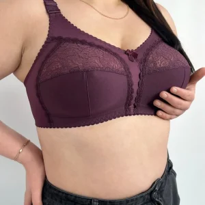 Класичний бюстгальтер без кісточок, слива, 90С